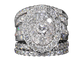 Bague en or blanc sertie de diamants 5,50 ct