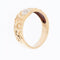 57 Bague vintage en or jaune 18 ct avec diamants 58 Facettes A1554