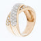 60 Bague en or jaune et blanc 18 carats avec diamants 58 Facettes A1563