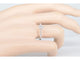 53 Bague halo en or blanc et diamants 58 Facettes 1003