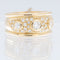 56 Bague vintage en or jaune 18 carats et diamants 58 Facettes A1575