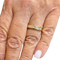 Demi-alliance en or jaune et diamants