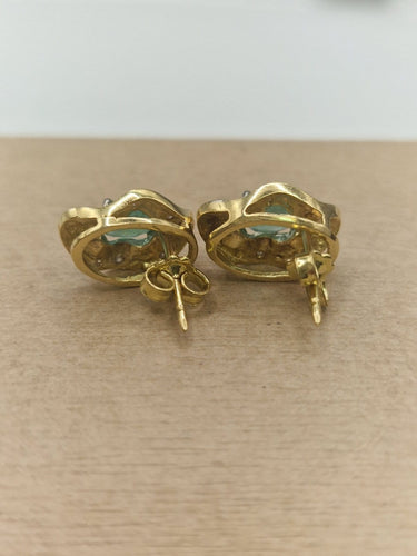 Parure - Collier, bague et boucles d'oreilles en or 18 ct et émeraudes 58 Facettes CV-116