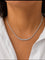 Collier rivière en chute en or blanc 18K et diamants 58 Facettes BO/260273
