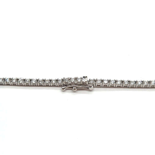 Collier rivière en chute en or blanc 18K et diamants 58 Facettes BO/260273