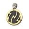 Pendentif Chimento - Pendentif rond à motif géométrique en or jaune 18 ct 58 Facettes 18785