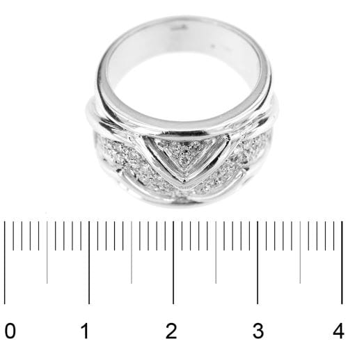 Bague 53 Bague jonc en or blanc 18 carats avec diamants 58 Facettes 6738