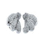 Boucles d'oreilles Boucles d’oreilles puces à diamants en or blanc 750 58 Facettes 12950