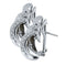 Boucles d'oreilles Boucles d’oreilles puces à diamants en or blanc 750 58 Facettes 12950