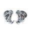 Boucles d'oreilles Boucles d’oreilles puces à diamants en or blanc 750 58 Facettes 12950