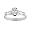 Bague 54 Bague - diamants 0,68 ct en or blanc 18 kt 58 Facettes 1608