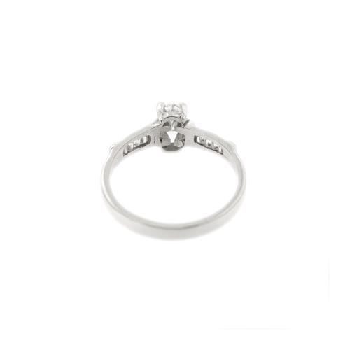 Bague 54 Bague - diamants 0,68 ct en or blanc 18 kt 58 Facettes 1608