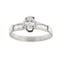 Bague 54 Bague - diamants 0,68 ct en or blanc 18 kt 58 Facettes 1608
