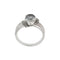 Bague Bague - Aigue-marine et diamants en or blanc 18 ct 58 Facettes 21456