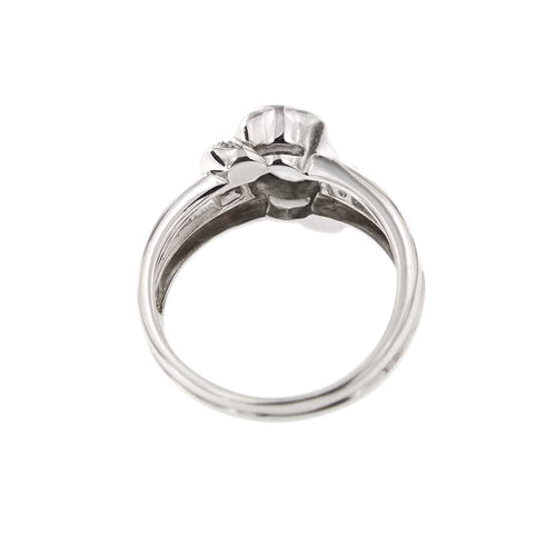 Bague Bague - Aigue-marine et diamants en or blanc 18 ct 58 Facettes 21456