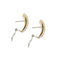 Boucles d'oreilles Boucles d’oreilles puces - Diamants taille brillant en or blanc et or jaune 18 kt 58 Facettes 22616