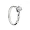 Bague 52 Bague solitaire - Diamant 0,50 ct en or blanc 18 ct 58 Facettes 19941