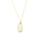 Collier Collier - Chaîne maille rolo en or 18 ct avec pendentif ovale bicolore 58 Facettes 23921