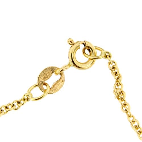 Collier Collier - Chaîne maille rolo en or 18 ct avec pendentif ovale bicolore 58 Facettes 23921