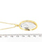 Collier Collier - Chaîne maille rolo en or 18 ct avec pendentif ovale bicolore 58 Facettes 23921