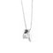 Collier Collier point de lumière - Diamant 0,45 ct en or blanc 18 ct 58 Facettes 11146