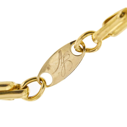 Collier Collier homme - Chaîne maille œil de tigre en or jaune et blanc 18 ct 58 Facettes 29660