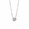 Collier Collier point lumineux avec diamant 0,50 ct en or blanc 18 ct 58 Facettes 22378
