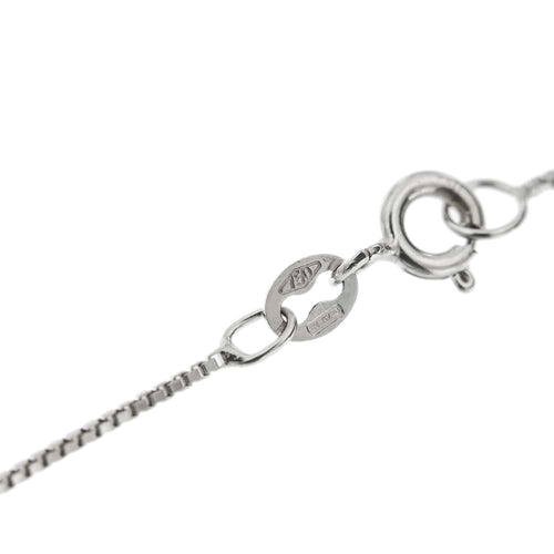 Collier Collier point lumineux avec diamant 0,50 ct en or blanc 18 ct 58 Facettes 22378