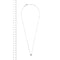Collier Collier point lumineux avec diamant 0,50 ct en or blanc 18 ct 58 Facettes 22378