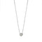 Collier Collier point lumineux avec diamant 0,50 ct en or blanc 18 ct 58 Facettes 22378