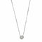 Collier Collier point lumineux avec diamant 0,50 ct en or blanc 18 ct 58 Facettes 22378