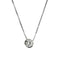 Collier Collier point lumineux avec diamant 0,50 ct en or blanc 18 ct 58 Facettes 22378