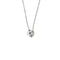 Collier Collier point lumineux avec diamant 0,50 ct en or blanc 18 ct 58 Facettes 22378