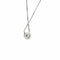 Collier Collier point lumineux avec diamant 0,50 ct en or blanc 18 ct 58 Facettes 22378