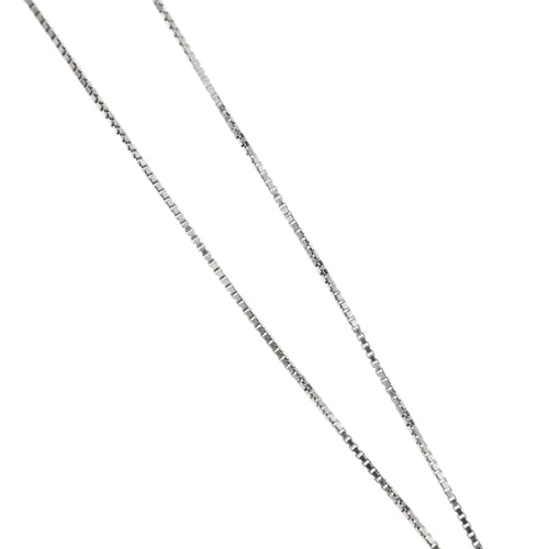 Collier Collier point lumineux avec diamant 0,50 ct en or blanc 18 ct 58 Facettes 22378