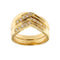 Bague 54 Bague double en V en or jaune 18 ct et diamants 58 Facettes 32483