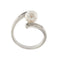 Bague Nimei - Bague contrariée en or jaune 18 kt avec perle et diamants 58 Facettes 27203