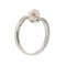Bague Nimei - Bague contrariée en or jaune 18 kt avec perle et diamants 58 Facettes 27203