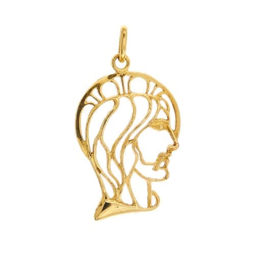 Pendentif Pendentif visage du Christ en or jaune 18 ct 58 Facettes 25618