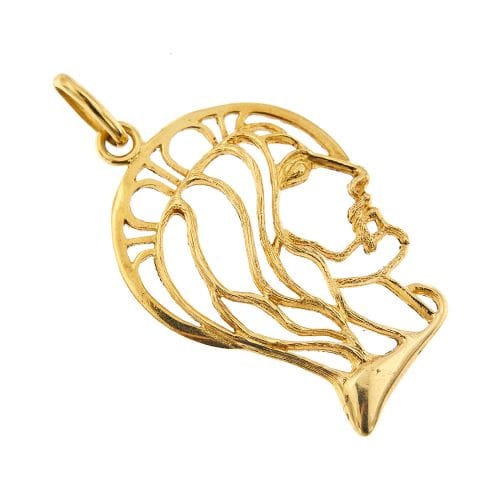 Pendentif Pendentif visage du Christ en or jaune 18 ct 58 Facettes 25618