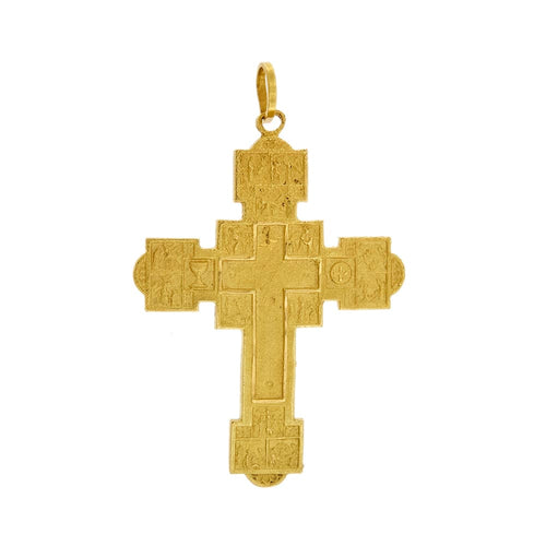 Pendentif Pendentif croix Via Crucis en or jaune 18 ct 58 Facettes 29224