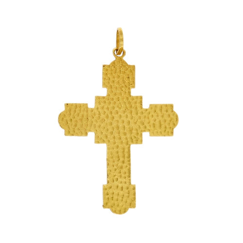 Pendentif Pendentif croix Via Crucis en or jaune 18 ct 58 Facettes 29224