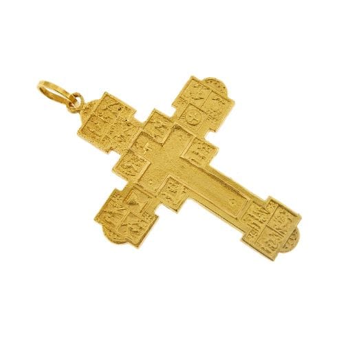 Pendentif Pendentif croix Via Crucis en or jaune 18 ct 58 Facettes 29224