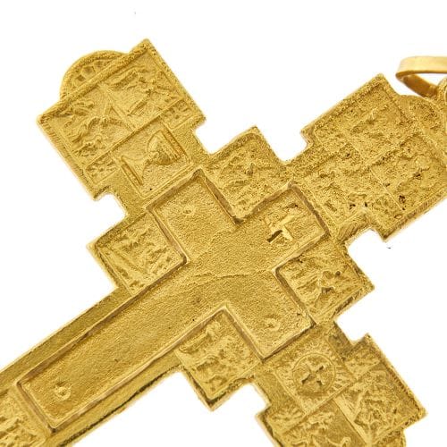 Pendentif Pendentif croix Via Crucis en or jaune 18 ct 58 Facettes 29224