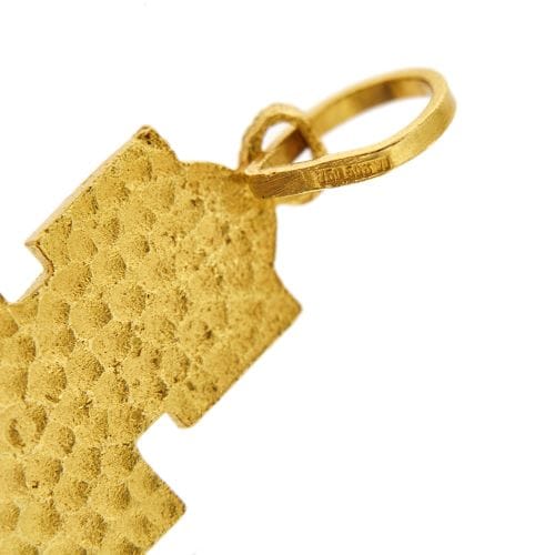 Pendentif Pendentif croix Via Crucis en or jaune 18 ct 58 Facettes 29224