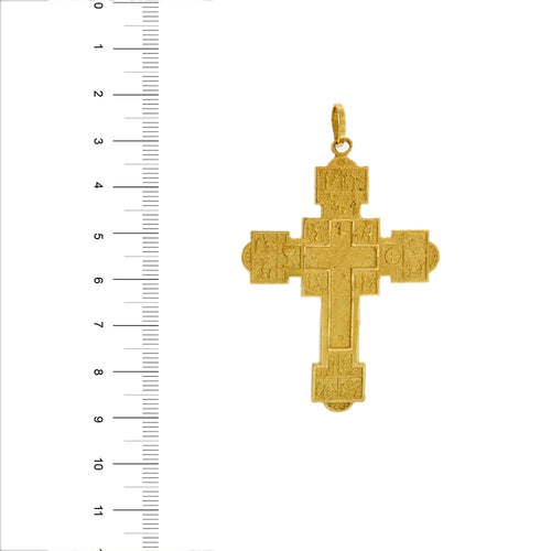 Pendentif Pendentif croix Via Crucis en or jaune 18 ct 58 Facettes 29224