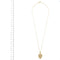 Collier Unoaerre - Collier maille vénitienne avec pendentif cœur en or jaune et diamants 58 Facettes 32739