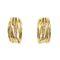 Boucles d'oreilles Boucles d’oreilles créoles ouvertes en or jaune 18 ct et diamants 58 Facettes 27191