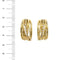 Boucles d'oreilles Boucles d’oreilles créoles ouvertes en or jaune 18 ct et diamants 58 Facettes 27191