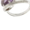 Bague Bague contrariée en or blanc 18 ct avec améthyste et diamants 58 Facettes 29391